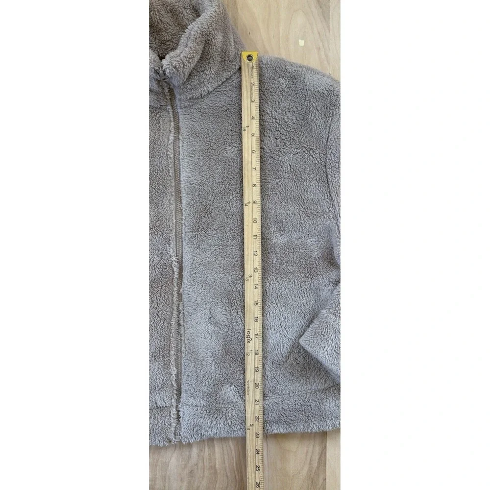 Nike Sportswear Essential Women's Size S High-Pile Fleece Jacket Taupe Oversized